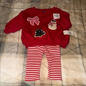 Old Navy Festive Red Kids Set